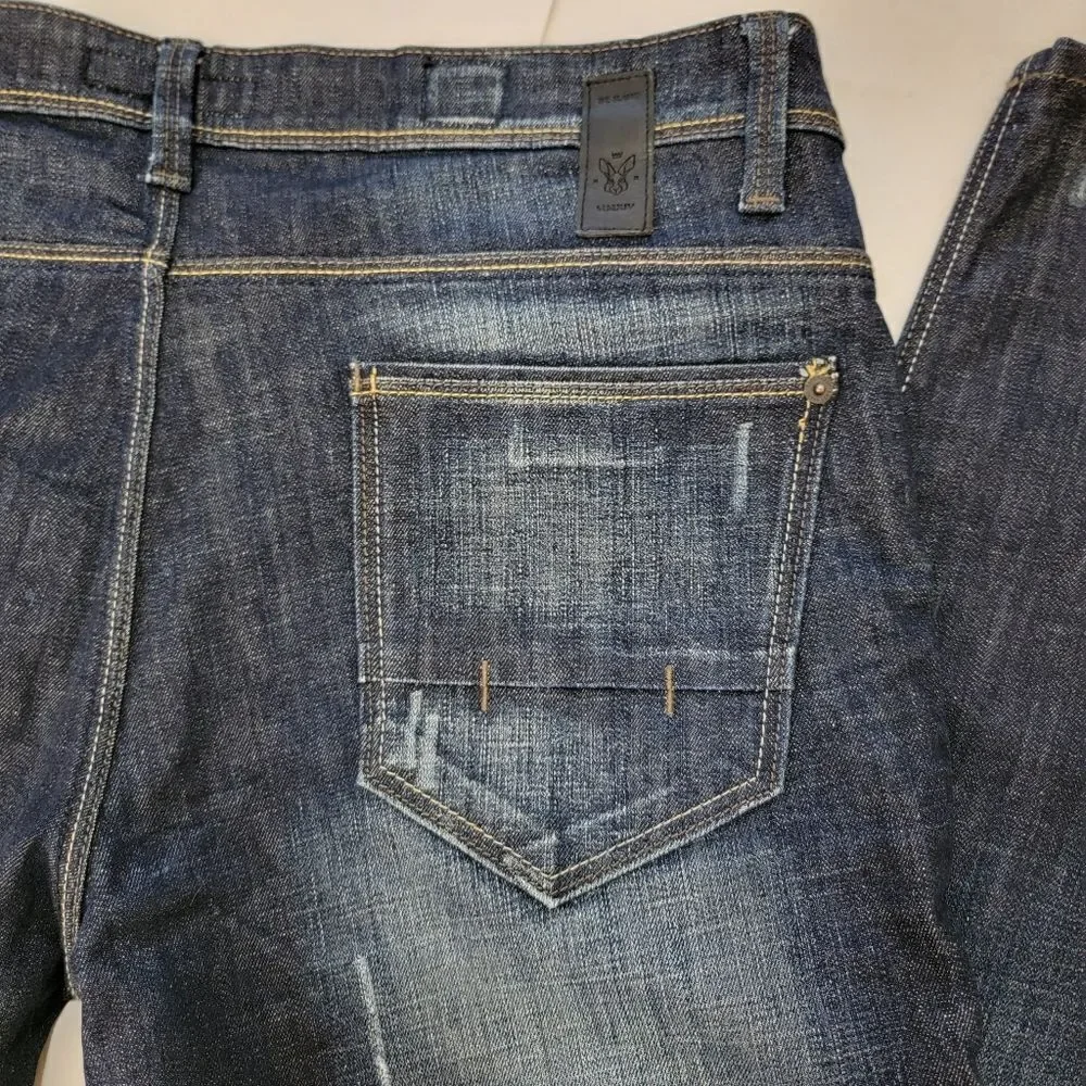 Rare Rabbit RR Be Rare MMXIV Skinny Straight Leg Dark Wash Jeans Mens 34 NWOT